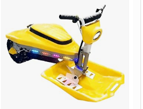 Electric Snowmobile with LED Lights