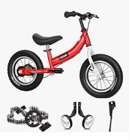 Balance Bike 2 in 1 for Kids 2 3 4 5 6 7 Years Old,Balance to Pedals Bike,12 14 16 inch Kids Bike,with Pedal kit,Training Wheels,Brakes