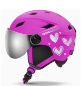 Kids Ski Helmet and Goggles Set