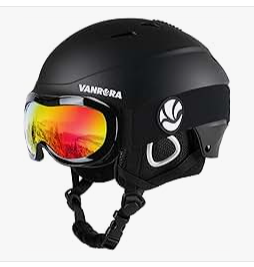 Kids Ski Helmet and Goggles Set