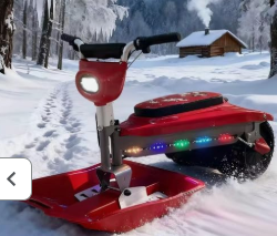Electric Snowmobile/Tracked Snowmobile with Led Lights