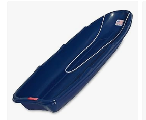 Flexible Flyer Winter Trek 3-Person Large Snow Sled – 5.5 ft Heavy-Duty Plastic Toboggan