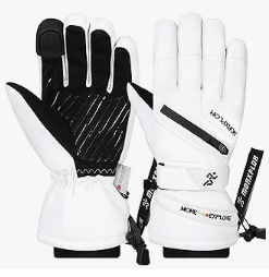 Winter Ski Snow Gloves Men Women,Windproof Touchscreen Snowboard